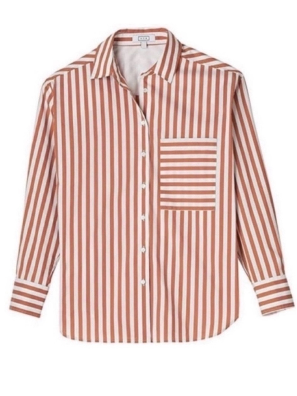 AYR The Deep End Button Down Oversized Shirt in Aperitif Women’s Size XL - Picture 3 of 11